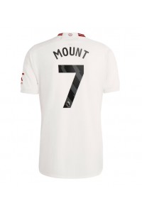 Manchester United Mason Mount #7 Jalkapallovaatteet Kolmaspaita 2023-24 Lyhythihainen